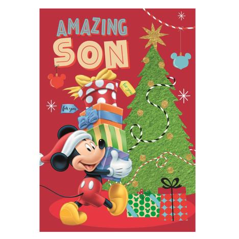 Amazing Son Mickey Mouse Christmas Card £1.85